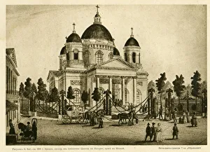 Beggrov Prints: The Cathedral of the Lords Transfiguration of all the Guards in Saint Petersburg