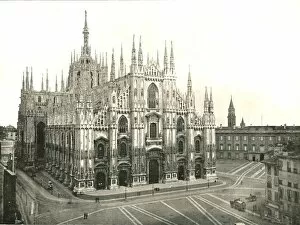 Lombardy Gallery: The Cathedral, Milan, Italy, 1895. Creator: Unknown