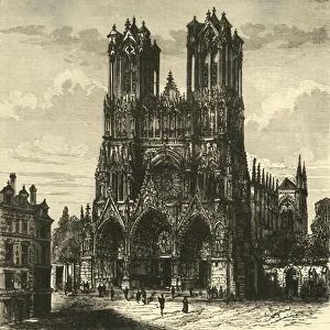 Rheims Cathedral Gallery: The Cathedral, Rheims, 1890. Creator: Unknown