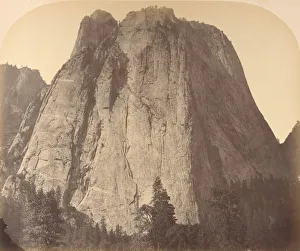 Carleton Emmons Prints: Cathedral Rock, 1861. Creator: Carleton Emmons Watkins