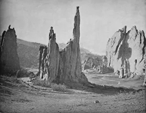 Colorado Prints: Cathedral Spires, Garden of the Gods, Colorado, c1897. Creator: Unknown