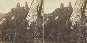Carleton Eugene Watkins Gallery: Cathedral Spires, Yosemite, 1861 / 76. Creator: Carleton Emmons Watkins
