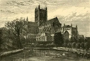 Wells Prints: The Cathedral, from the Swan Pool, 1898. Creator: Unknown