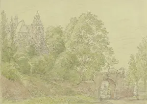 Coal Prints: The cathedral in Wetzlar, c1850-1900. Creator: Peter Becker