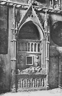 Vaucluse Prints: Cathedrale D Avignon. - Tomb of the Pope Benedicte XII, c1925