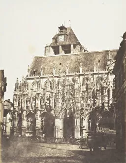 Notre Dame De Louviers Gallery: Cathedrale de Louviers, vue generale, 1852-54. Creator: Edmond Bacot