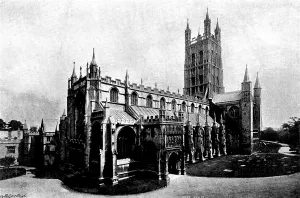 Sleigh Andre Prints: The Cathedrals of England: Gloucester Cathedral, 1895. Creator: Francis Frith & Co