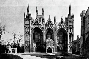 Sleigh Andre Prints: The Cathedrals of England: Peterborough Cathedral, 1895. Creator: Francis Frith & Co