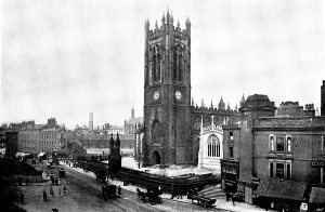 Greater Manchester Prints: The Cathedrals of Great Britain: Manchester Cathedral, 1895. Creator: Francis Frith & Co