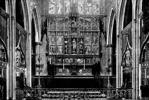 Greater Manchester Prints: The Cathedrals of Great Britain: Manchester Cathedral - the Reredos