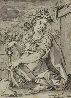 Catherine St Prints: Catherine of Alexandria, unknown date. Creator: Anon