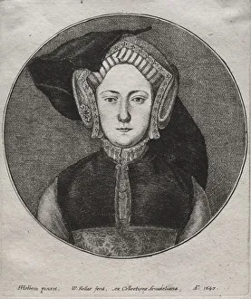 Catherine of Aragon, 1647. Creator: Wenceslaus Hollar (Bohemian, 1607-1677)