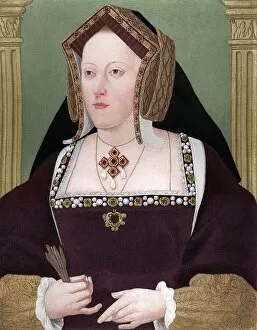 Wives Collection: Catherine of Aragon, c1515, (1902)