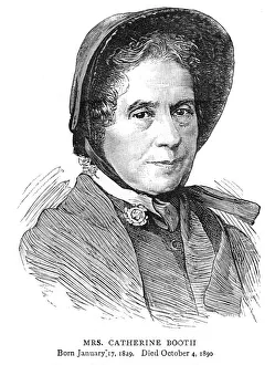 Catherine Booth, wife of William Booth, British founder of the Salvation Army, 1890 Catherine Booth, wife of William Booth, British founder of the Salvation Army, 1890