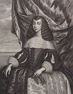 Catherine Henrietta Gallery: Catherine of Braganza, 1662. Creator: William Faithorne