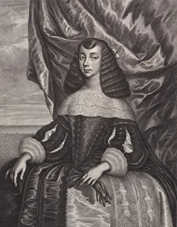 Catherine of Braganza, 1662. Creator: William Faithorne