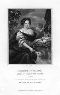 Freeman Collection: Catherine of Braganza, Queen of Charles II, 1833.Artist:s Freeman