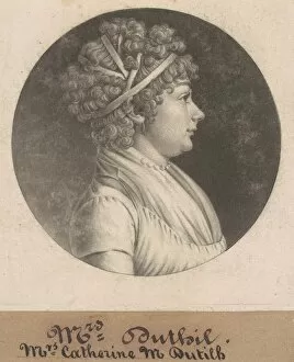 Ringlets Collection: Catherine D. Dutilh, 1801. Creator: Charles Balthazar Julien Fevret de Saint-Mé