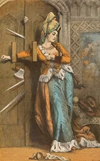 Prevention Gallery: Catherine Douglas Barring the Door, (15th century), c1910