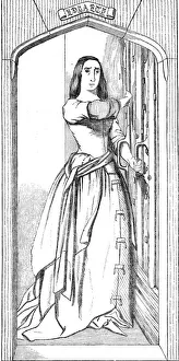 Loyalty Prints: Catherine Douglas - fresco by Mr. Redgrave, 1844. Creator: Unknown