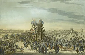 Celebration Prints: Catherine the Great Visiting the Ice Mountain in Saint Petersburg