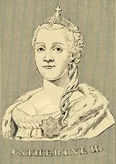 Anhalt Zerbst Princess Sophie Of Gallery: Catherine II, (1729-1796), 1830. Creator: Unknown