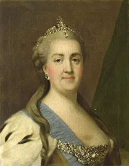 Von Anholt Zerbst Catherine Prints: Catherine II (1729-96), Empress of Russia, 1749-1782. Creator: Vigilius Erichsen