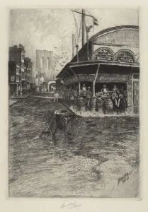Etching And Aquatint Prints: Catherine Market, 1903 / 1907. Creator: Charles Frederick William Mielatz