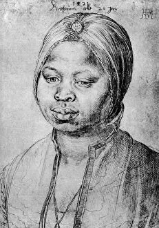 Images Dated 10th October 2007: Catherine, the Mulatta of the Portuguese Bradao, 1521, (1936). Artist: Albrecht Durer