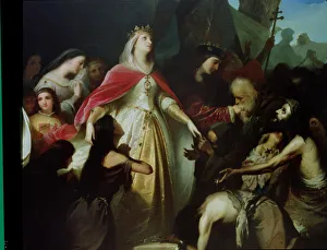 Christians Prints: The Catholic Monarchs receiving the Christian captives in the conquest of Malaga