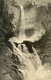 Catskills Collection: Catskill Falls, 1874. Creator: W. J. Linton