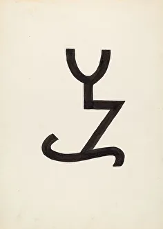 Cattle Brand, c. 1936. Creator: J. Henry Marley