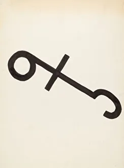 Cattle Brand, c. 1936. Creator: J. Henry Marley