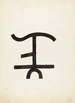 Cattle Brand, c. 1936. Creator: J. Henry Marley