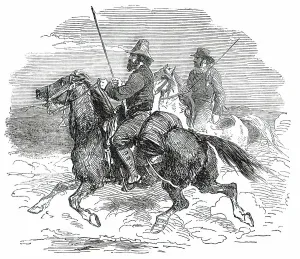 Cattle Driver Prints: Cattle-Drovers, 1850. Creator: Unknown