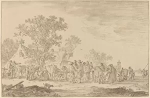 Cornelis Ploos Van Amstel Collection: Cattle Market, 1767. Creator: Cornelis Ploos van Amstel