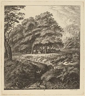 Cattle Resting in a Grove with a Man Seated beside a Brook, 1764 Cattle Resting in a Grove with a Man Seated beside a Brook, 1764
