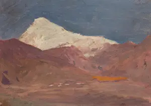 Volcano Prints: The Caucasus (Mount Kazbek), 1892. Creator: Jan Ciaglinski