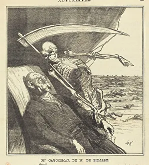 Newsprint Prints: Un cauchemar de M. Bismarck, 1870. Creator: Honore Daumier