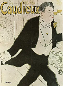 Casino De Paris Gallery: Caudieux, 1893. Artist: Henri de Toulouse-Lautrec