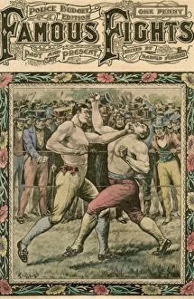Fighting Collection: He caught Tom a smack under the chin, late 19th or early 20th century. Artist: Pugnis
