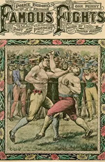 Fighter Prints: He caught Tom a smack under the chin, late 19th or early 20th century. Artist: Pugnis