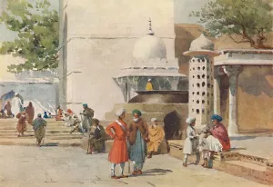 John Murray Prints: The Cauldron at the entrance to the Dargah