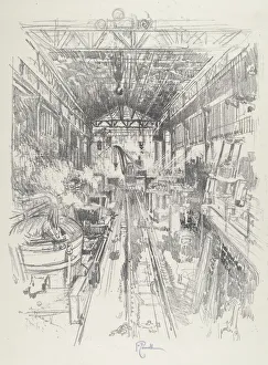 Munitions Industry Gallery: The Cauldrons, 1916. Creator: Joseph Pennell