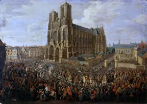 Pierre Denis Ii 1663 1742 Prints: Cavalcade of Louis XV after his coronation
