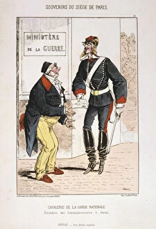 Images Dated 20th September 2005: Cavalerie de la Garde Nationale, Siege of Paris, 1870-1871
