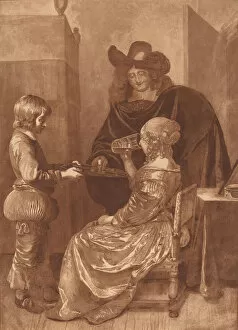 Borch Gerard Ii Ter Gallery: Cavalier and Lady with a Page, 1779, published 1781. Creator: Cornelis Brouwer