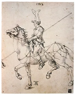 Cavalier with Lance, 1502. Artist: Albrecht Durer