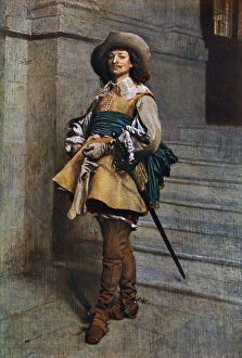 Meissonier Gallery: A Cavalier: time of Louis XIII, 1861, (1912).Artist: Jean Louis Ernest Meissonier
