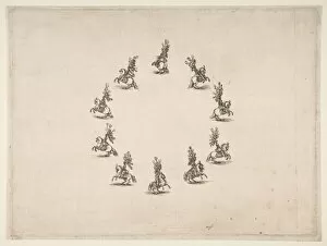 Ten Cavaliers Forming a Circle, 1652. Creator: Stefano della Bella